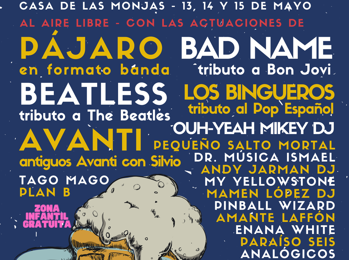 Primer Festival de la Cerveza Internacional Espartinas - Cartel